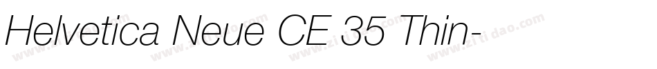 Helvetica Neue CE 35 Thin字体转换
